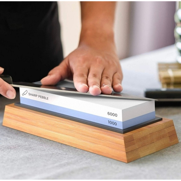 NEW Premium Whetstone Knife Sharpening Stone 2-Side Grit (1000/6000) Waterstone - Picture 3 of 12